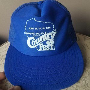 Vintage 1991 Country Fest Snapback Hat